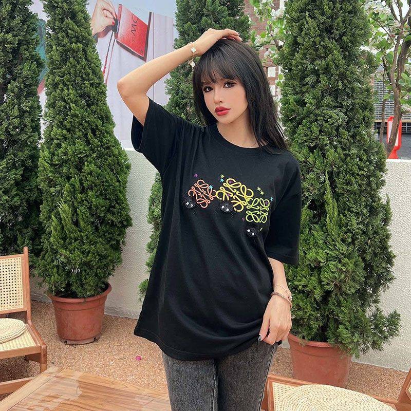 Loewe Replica "Spirited Away" Susuwatari Anagram T-Shirt (Cotton) lob44738