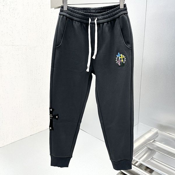 New design Chrome Hearts fake Why Not Sweatpants Cross Patch Kuk04434