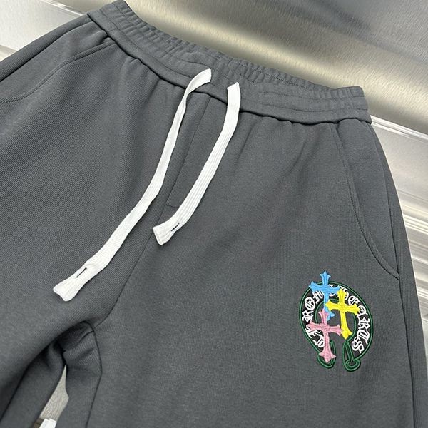 New design Chrome Hearts fake Why Not Sweatpants Cross Patch Kuk04434