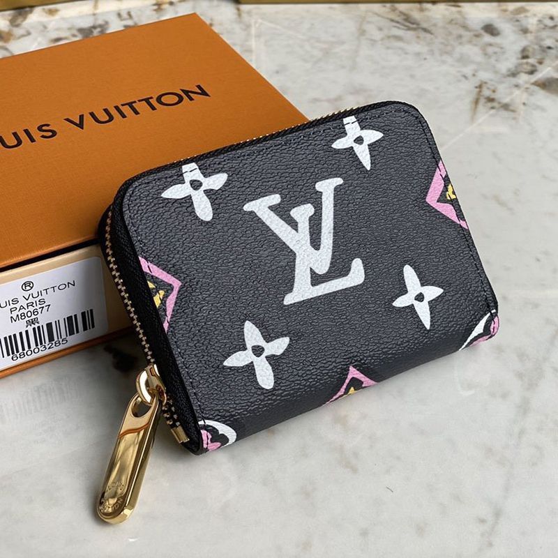 Not available in Japan Louis Vuitton Monogram Zippy Coin Case Replica Beige vuj98278