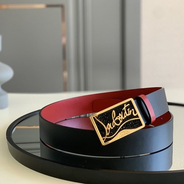 [Popular item] Christian Louboutin Belt 35mm Rup01854