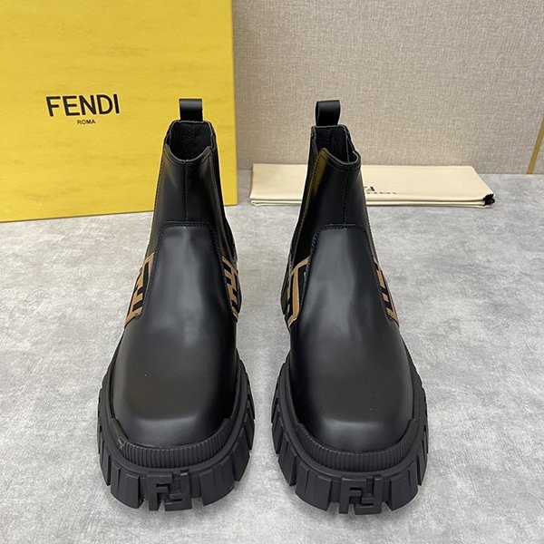 Attention-grabbing! High-quality fake Fendi leather boots fei17639