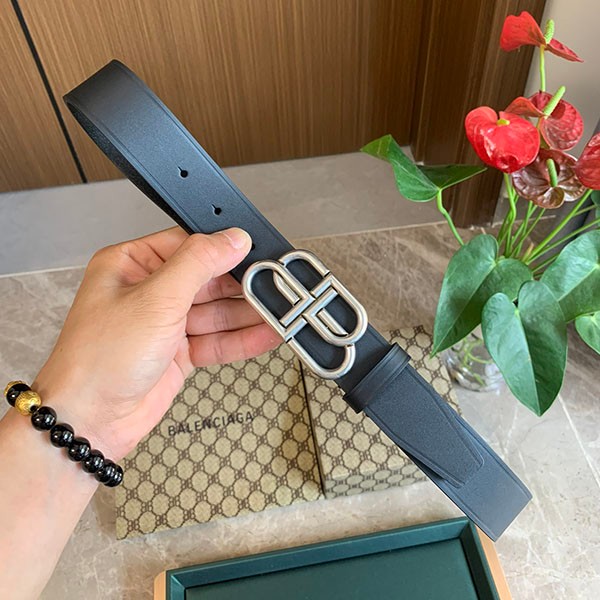 Balenciaga BB logo leather belt replica bar71916
