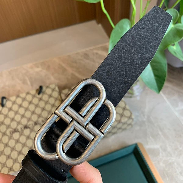 Balenciaga BB logo leather belt replica bar71916