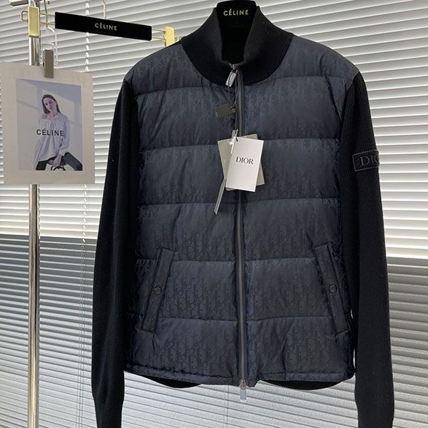 Eye-catching color Dior Oblique down jacket del81444