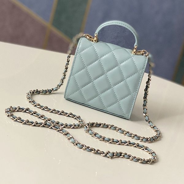 Secured Chanel Chain Clutch Enamel Mini Bag Replica shp51706