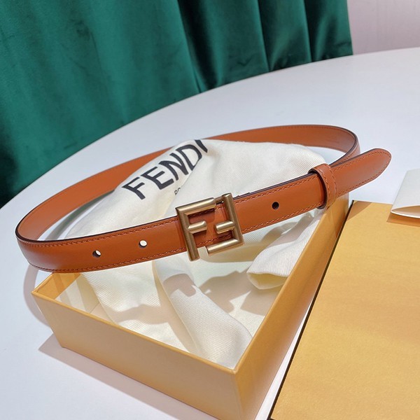 New Fendi replica FF motif leather belt in calf leather feu08612