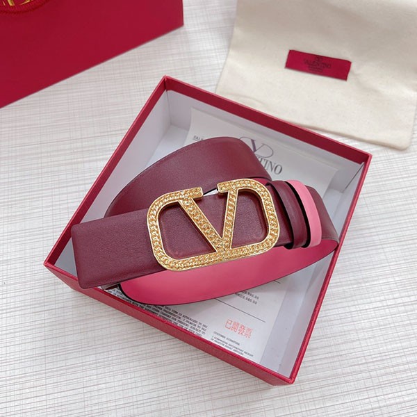 The hot topic! Valentino replica GARAVANI stone logo belt Vur56355