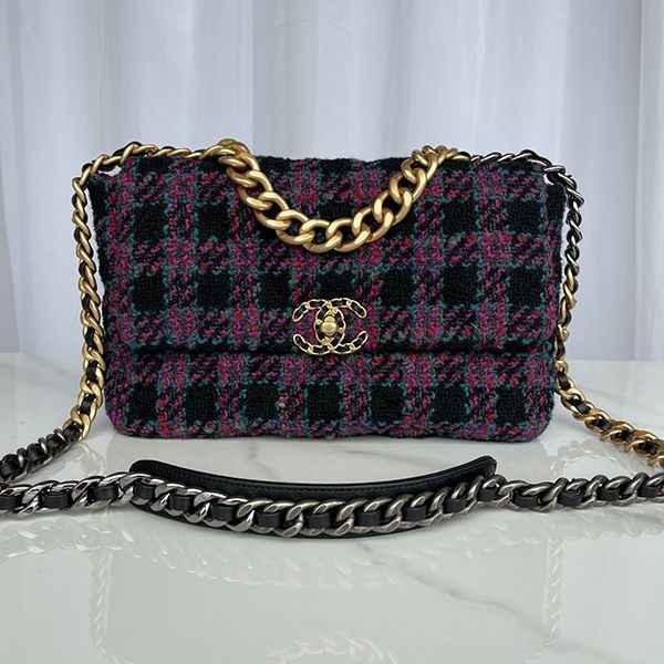 Stylish Chanel 19 Handbag Replica Shoulder Bag shc66983