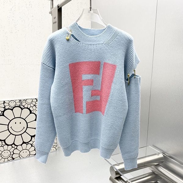 Eye-catching color Fendi replica Fendache sweater with cutouts 1A03302AB3441V590