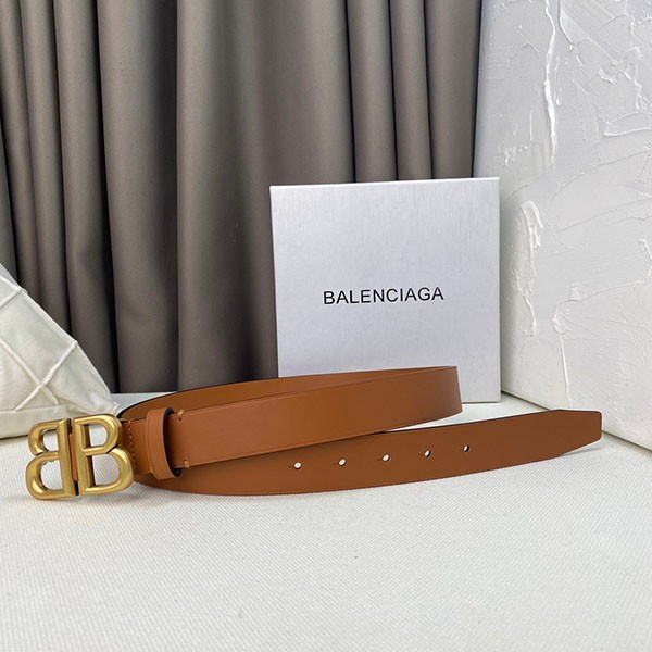Balenciaga Replica BB Logo Leather Belt baq36683