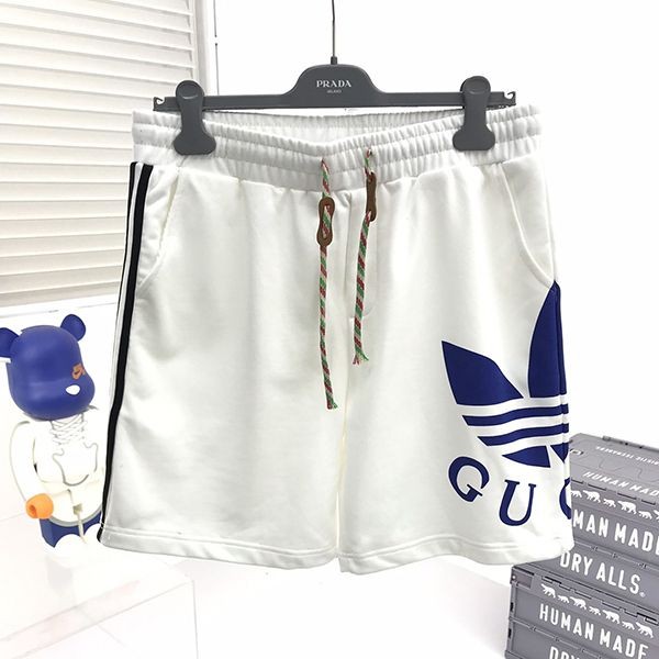 No.1 Popular Gucci Adidas Replica Trefoil Gucci Embroidered Shorts gul19394