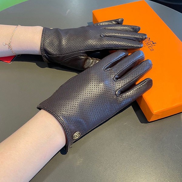 Hermes Farandole Gloves Replica Anjou Glacé? ern99839
