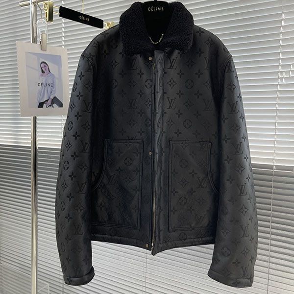 ★Japan!! Popular! Louis Vuitton Bomber Leather Jacket Replica vul20769 ★Japan!! Popular! Louis Vuitton Bomber Leather Jacket Replica vul20769