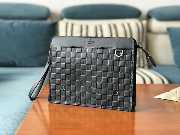 Popular Louis Vuitton Clutch Bag Replica Stand Pouch Damier N60450
