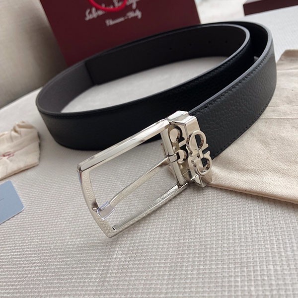Immediate delivery Ferragamo belt replica reversible men's leather fej69722
