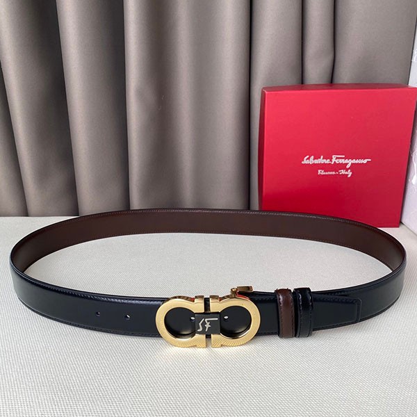 Extremely rare! Ferragamo reversible belt replica fey82057