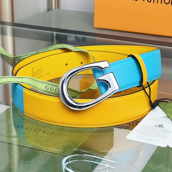 The hottest topic! Gucci buckle two-tone belt replica guq19512 The hottest topic! Gucci buckle two-tone belt replica guq19512