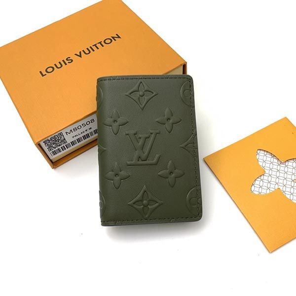 21AW Louis Vuitton Wallet Copy Business Card Holder Card Case Pass Case Black LV20220