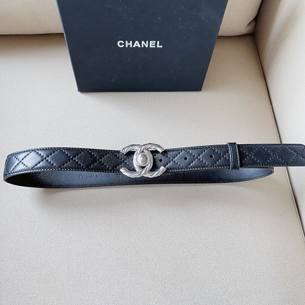 Chanel☆Adult Luxury Belt Fake Calfskin 3.0cm shn56516