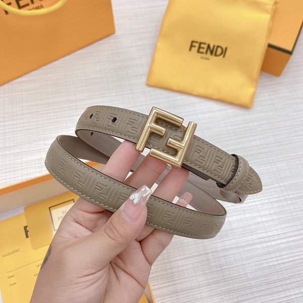 Ultra-limited edition Fendi replica FF motif leather belt in calf leather fek87877