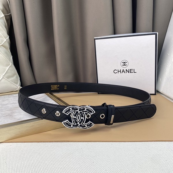 High quality??? Chanel calfskin belt replica accessory 3.0cm shj12045