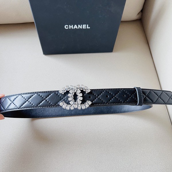 Chanel ☆ Adult Luxury Belt Calfskin 3.0cm shq29165