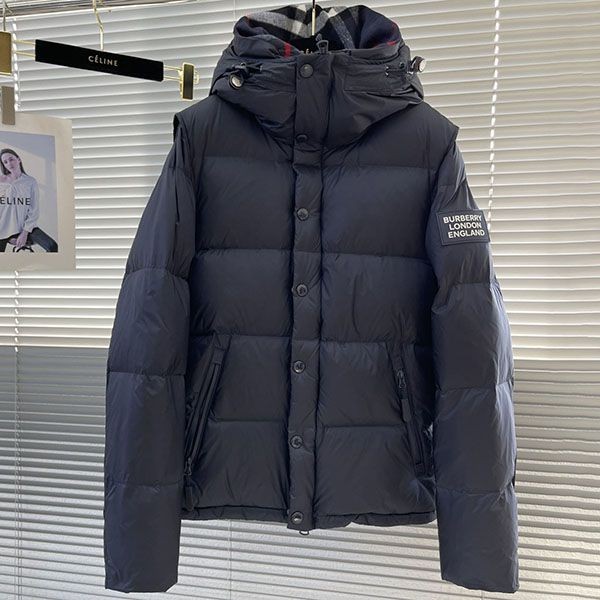 Burberry Down Jacket Replica Simple Logo Baj42931