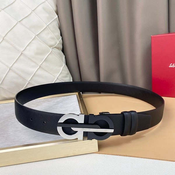 Ferragamo replica double Gancini reversible belt fey04103 Ferragamo replica double Gancini reversible belt fey04103