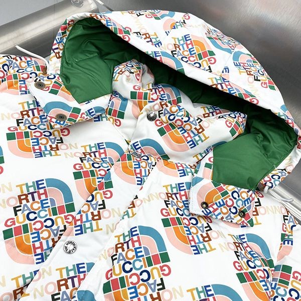 Easy to use Gucci North Face collaboration GG logo down jacket replica gut52778