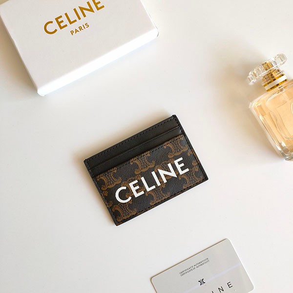 Celine Replica Card Holder Logo Print Triomphe Canvas Cet70792 Celine Replica Card Holder Logo Print Triomphe Canvas Cet70792