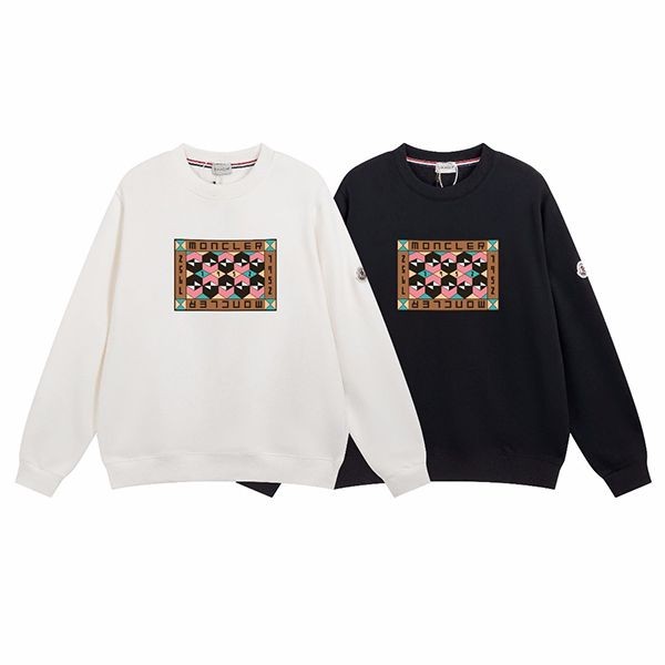 Popularity rising Moncler sweatshirt copy sequin logo 2 colors mou58363