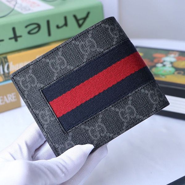 Easy to use Gucci wallet, folding, GG logo copy 408827