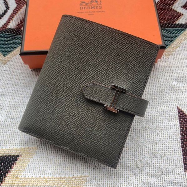 Classic Hermes Replica Bearn Compact Wallet Etoupe erj06053