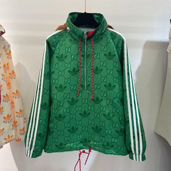 Sure to sell out [Gucci Adidas fake] Jacket with macro GG gug37229
