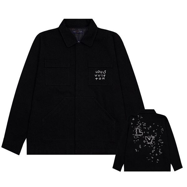 Immediate shipping Louis Vuitton Monogram Denim Jacket Replica vut06079