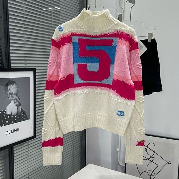 No. 1 in total sales! Chanel knit tops and sweaters, replica shq01303