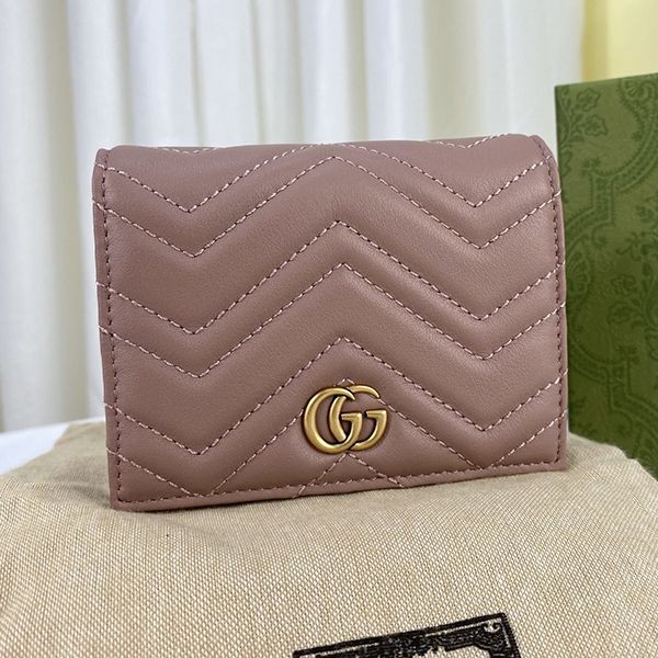 No.1 Popular Gucci Replica GG Marmont Card Case Wallet guc72705