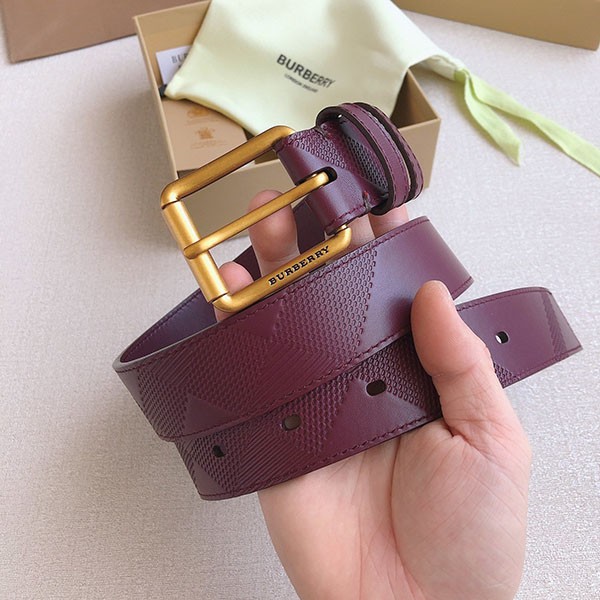 Very popular! Burberry men's reversible leather belt replica Bab41517