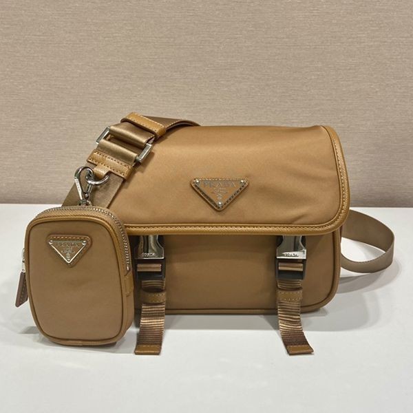 High-end brand collaboration 2022 Prada Re-Nylon x Saffiano leather shoulder bag replica pud08087 High-end brand collaboration 2022 Prada Re-Nylon x Saffiano leather shoulder bag replica pud08087