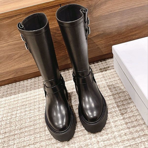 ☆Super popular☆Celine Bernoulli calfskin high boots replica Cez69833