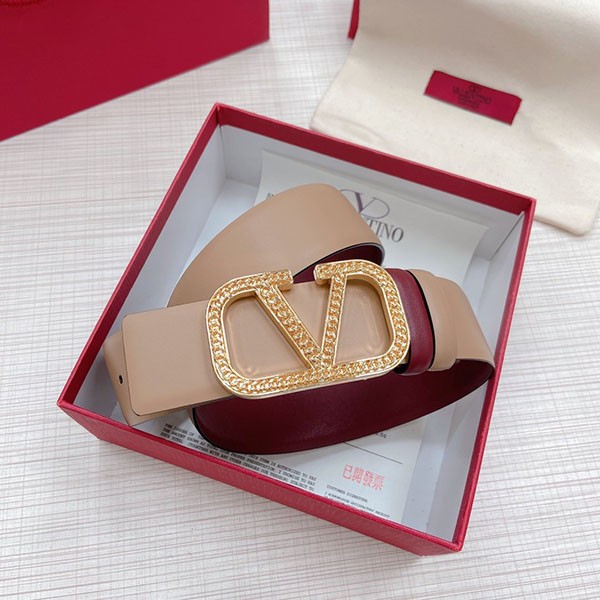 Very popular! Valentino replica GARAVANI stone logo belt Vuk31421