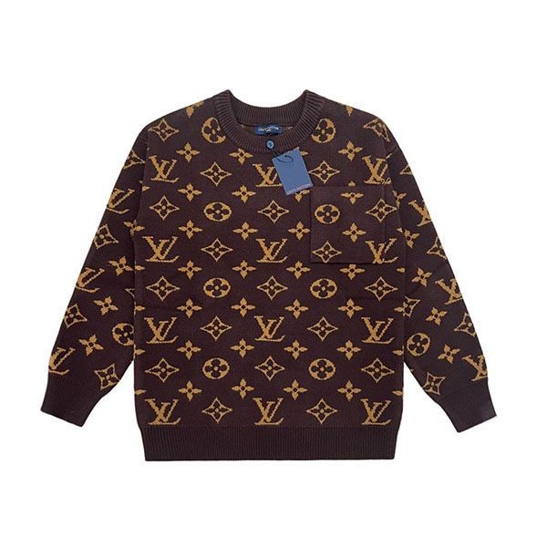 Free shipping Louis Vuitton knit sweater Monogram copy vuu48021