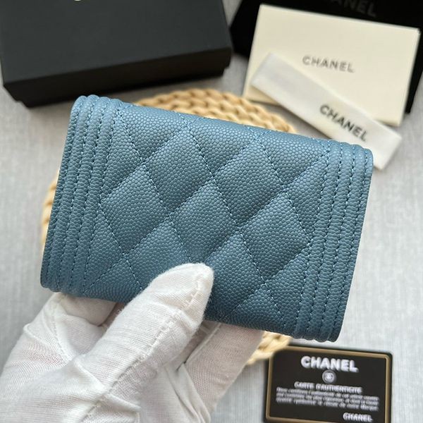 n-grade recommended chanel caviar skin card case fake wallet shy54961
