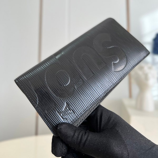 Louis Vuitton Supreme Replica Epi Portefeuille Brazza M67721 Noir Leather Men's Wallet M67721 Louis Vuitton Supreme Replica Epi Portefeuille Brazza M67721 Noir Leather Men's Wallet M67721