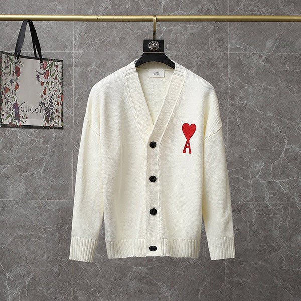 Ami Paris Replica Oversized Wool Cardigan amg32468 Ami Paris Replica Oversized Wool Cardigan amg32468