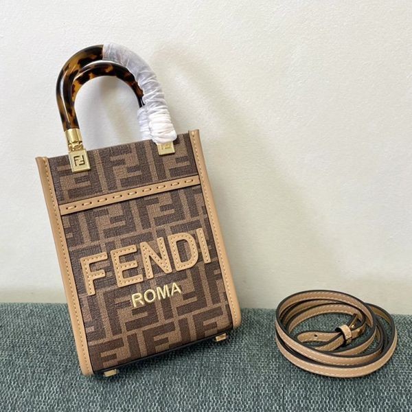No.1 Popular Fendi Replica Sunshine Shopper Small Mini Bag fey53618