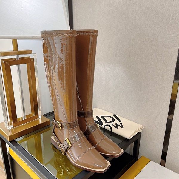 Nice Fendi Neoprene FF Strap Boots Replica fek28607 Nice Fendi Neoprene FF Strap Boots Replica fek28607