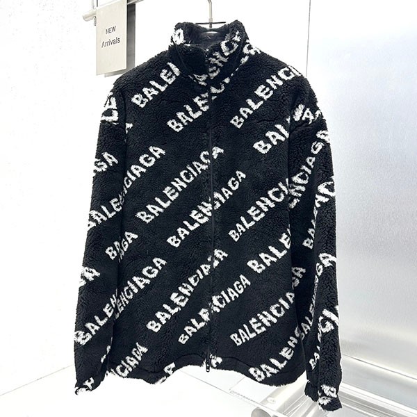 Balenciaga ALLOVER LOGO Soft Jacket Replica ◆Black◆ bak18685 Sold Out