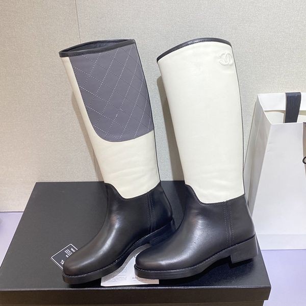 Chanel long boots loved by many celebrities, CC mark replica shm69480